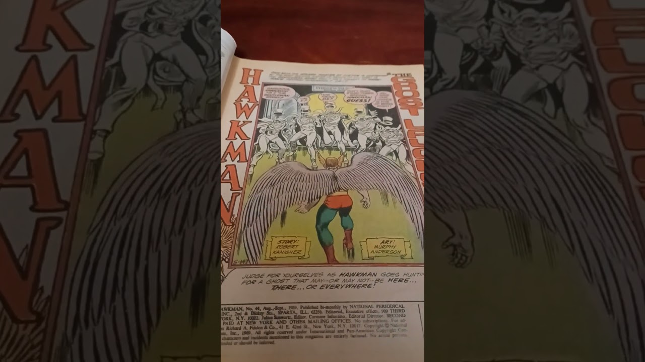 The Atom and the Hawkman #44 DC Comics 1969 Hawkman vs the Ghost A Well Dressed one at that!