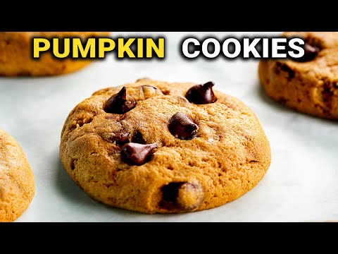 Soft and Chewy Pumpkin Chocolate Chip Cookies