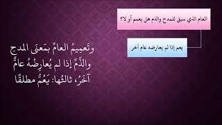 صورة الدرس 155   العام بمعنى المدح والذم
