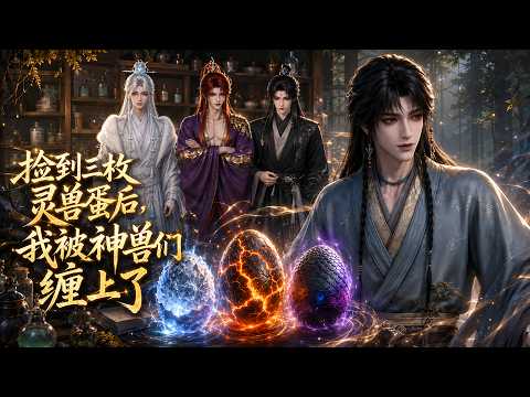【双男主漫剧】完结《捡到三枚灵兽蛋后，我被神兽们缠上了》#漫剧 #双男主 #ai #短剧 #糖糖耽美馆
