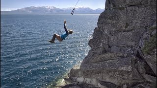 Biggest Rope Swing Ever into Water