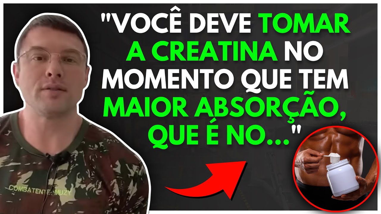 MELHOR MOMENTO PARA TOMAR CREATINA | Muzy Explica
