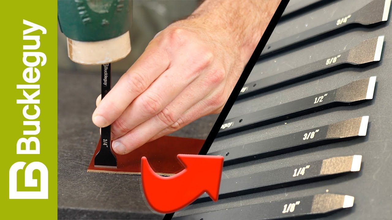 What a straight leather slot punch is used for