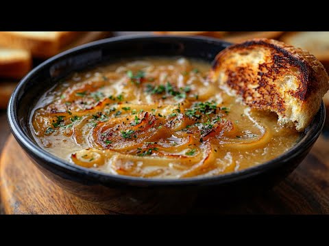 Diese vegane Zwiebelsuppe ist für mich besser als jede Medizin.