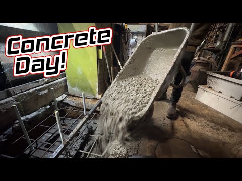 Concreting the Mezz floor and Jib crane post foundation! Part 2