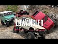 ラジコンやりたくなる動画　実際にありそうな岩場をaxial scx10 iii jeep gladiator で走ってみた　lowangerオリジナルクローラーコース