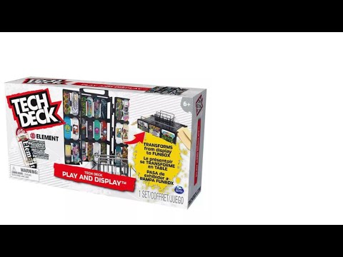 Spin Master Tech Deck - Play &amp; Ekranas SK8 Shop Riedlenčių dėklas video