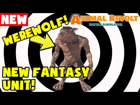 NEW FANTASY UNIT! Werewolf vs Every Unit|Animal Revolt Battle Simulator JUST BATTLE Series