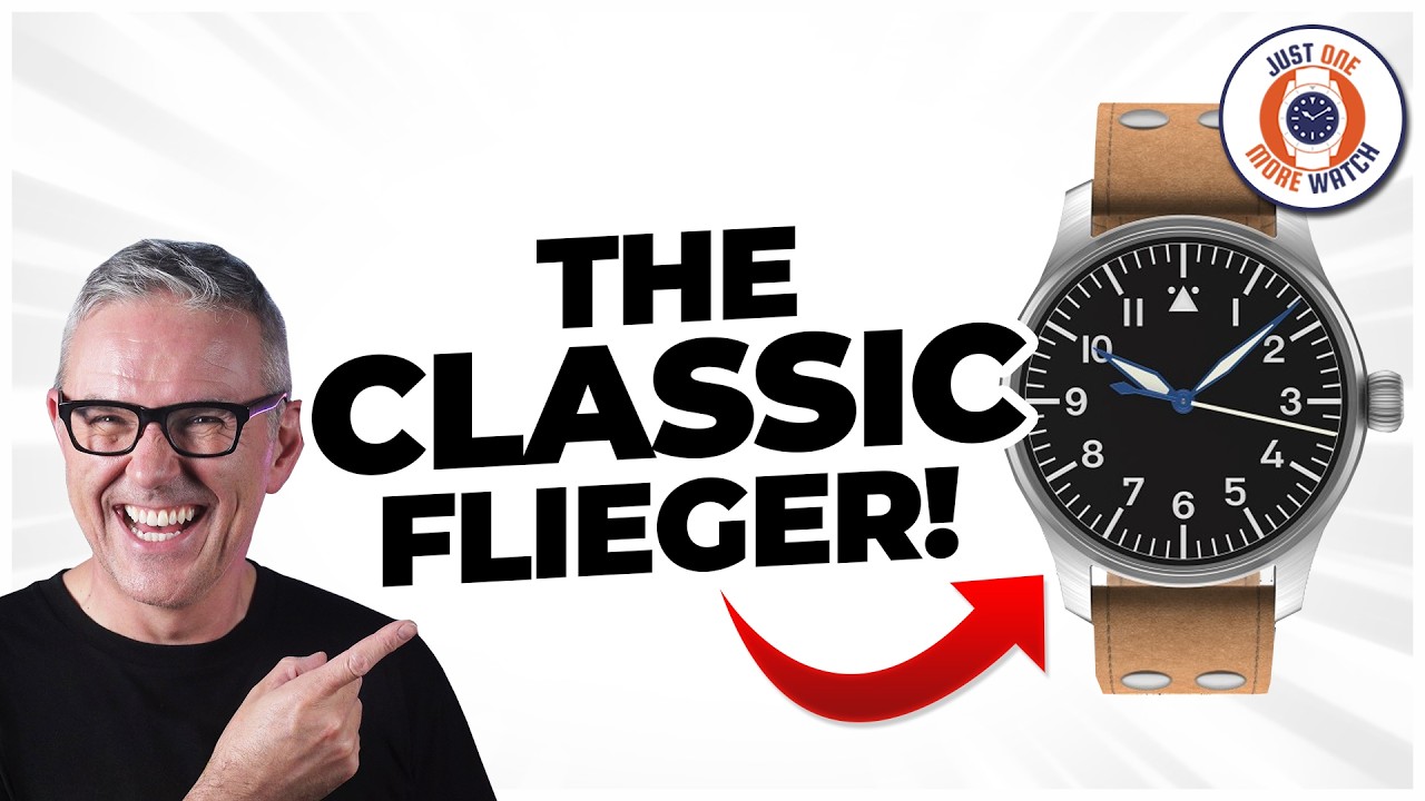 Stowa Flieger Classic 40 wristwatch showing pilot-style dial and hands