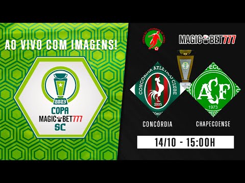 CONCÓRDIA x CHAPECOENSE - AO VIVO COM IMAGENS - COPA MAGICBET777 SC 2023