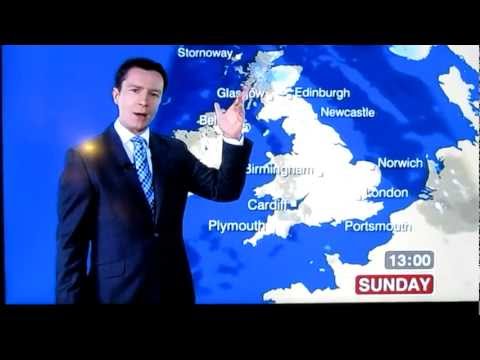 Unlucky BBC weather presenter swears C*NT accidently Live! Weather man Fail