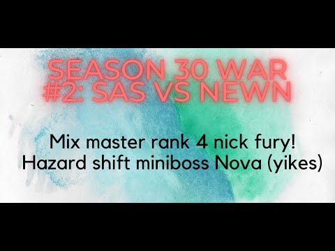 Season 30 War #3, SAS vs NewN