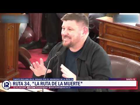"La ruta de la muerte": Fuerte reclamo en el senado santafesino por el abandono de la ruta 34