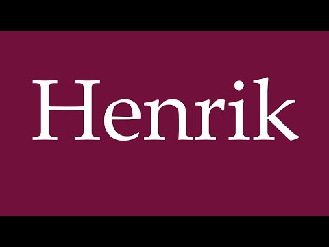 How to Pronounce ''Henrik'' Correctly in German
