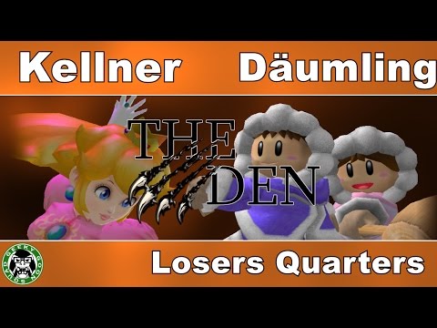 The Den #1 - Kellner (Peach) Vs. pM | Däumling (IC) - Losers Quarters - Super Smash Bros. Melee