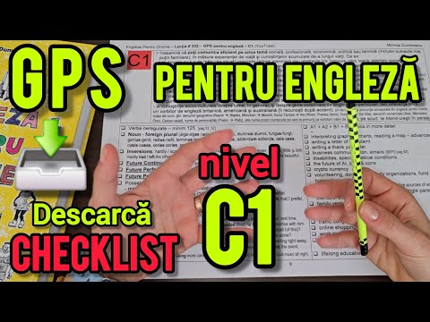 Lecţia # 332 🇬🇧 – GPS pentru engleză - nivel C1 - descarcă CHECKLIST 📥