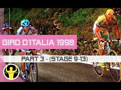 Giro d'Italia 1998 - part 3 (stages 9-13) - Marco Pantani, Pavel Tonkov, Alex Zülle, Mario Cipollini