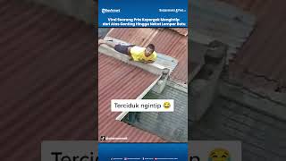 Download lagu Viral Seorang Pria Kepergok Mengintip dari Atas Genting Hingga Nekat Lempar Batu mp3