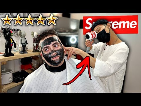 I Went To The Best Reviewed HYPEBEAST Barber In My City!! *SUPREME HAIR DRYER" | (5 STAR BARBER!)