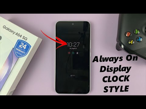 How To Change Always ON Display Clock Style On Samsung Galaxy A54 5G