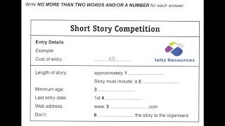 EASY IELTS LISTENING TEST FOR BEGINNERS | short story competition |best listening test for practice