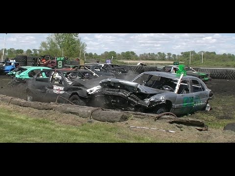 BONE STOCK HEAT 3 DEMOLITION DERBY 2017 FULL VIDEO