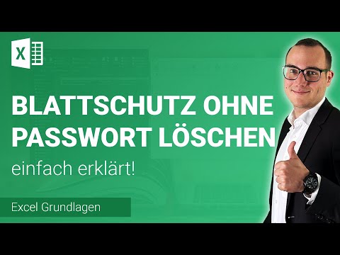 BLATTSCHUTZ OHNE PASSWORT entfernen einfach erklärt | Lerne Microsoft Excel ✅