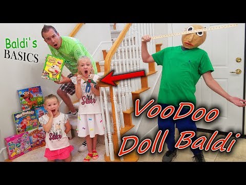 Baldi's Basics in Real Life VooDoo!  Family Games Scavenger Hunt!!