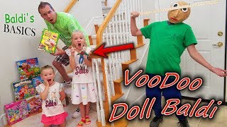 Baldi's Basics in Real Life VooDoo Doll! Family Games Scavenger Hunt!!