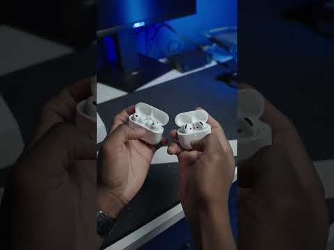 AirPods Pro 3 vs AirPods 4 Side by Side Comparison #airpods #apple #airpodspro3