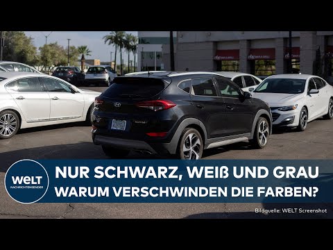 DEUTSCHLAND: Nur Grau, Schwarz und Weiß - keine Farbe mehr! Bunte Autos nicht mehr gefragt!