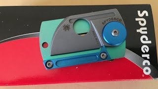 Spyderco C188ALTIP Serge Panchenko Dog Tag Knife S30V blade Titanium scale