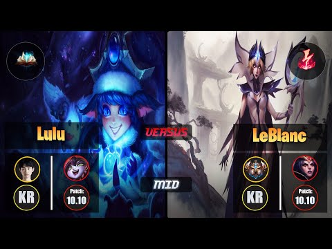 Doinb LULU (Mid) [Unsealed Spellbook] VS LEBLANC - Challenger KR Patch 10.10