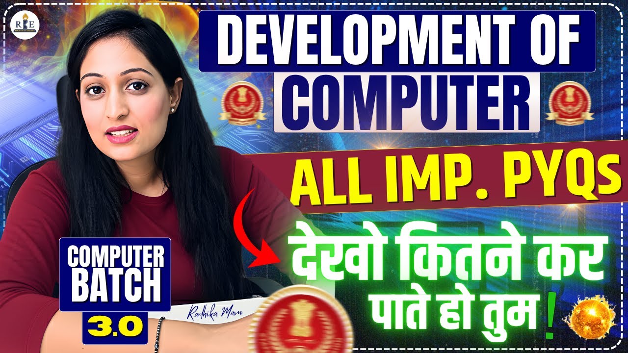 Computer 3.0 Free Batch Practice Class-1| Development of Computers All SSC & Railway Questions| RBE