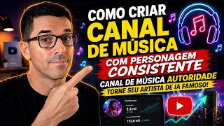 Criee um Canal dark de Musicas com Personagem Consistente e automações.