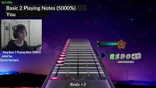 basic 2 playing notes at 5000% speed