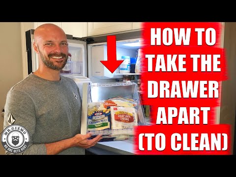 Samsung Refrigerator - How To Take Apart Drawer for Cleaning