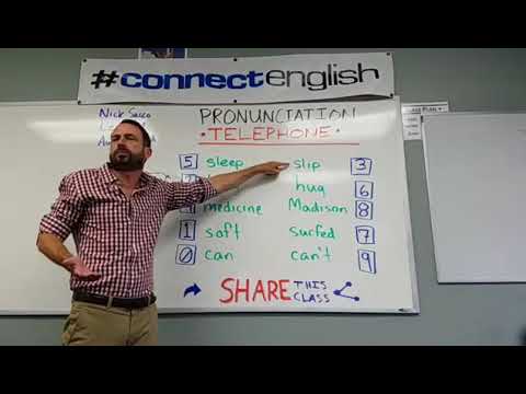 Connect English Pronunciation Telephone, Volume 10 - La Jolla Campus