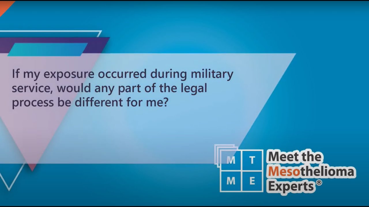 If asbestos exposure occurred during military service, is the legal process different?