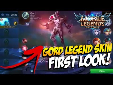 GORD LEGEND SKIN FIRST LOOK  MOBILE LEGENDS - Mobile Legends