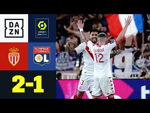 Standardstarke Monegassen! Monaco siegt über Lyon: AS Monaco - Lyon 2:1 | Ligue 1 | DAZN Highlights