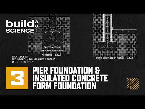 Build Science 301 -  Ep. 3 | Pier Foundation & Insulated Concrete Form Foundation