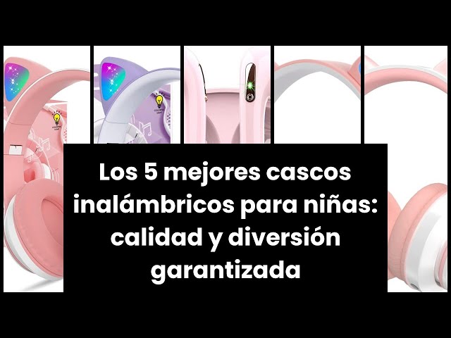 Vídeo relacionado con indeca BUSINESS Auriculares Niña Orejas de Gato Rosa 5-12 Años Cascos Infantiles con Microfono Flexible Cable Jack 3,5 mm Diadema Ajustable Compatible PS4 PS5 PC Tablet Movil Regalo Cumpleaños
