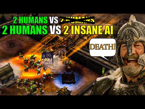 Can 2 Players beat 2 Insane AI? Absolute Nightmare! | BFME1 Patch 2.22