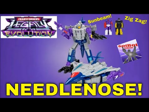 Transformers Legacy Evolution Needlenose w/ Sunbeam and ZigZag - GotBot True Review NUMBER 1047