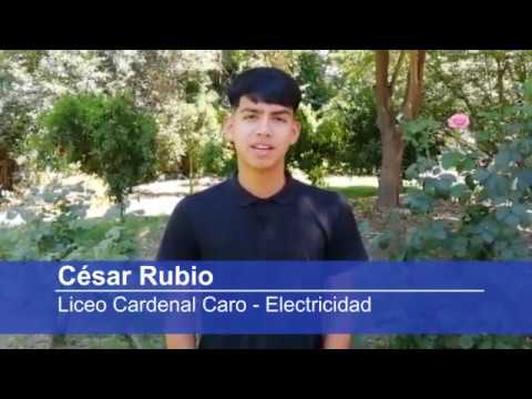 Testimonio César Rubio, Liceo Cardenal Caro, Electricidad