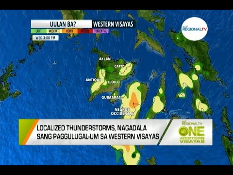 One Western Visayas: Localized Thunderstorms, Nagadala sang Paggulugal-um sa Western Visayas