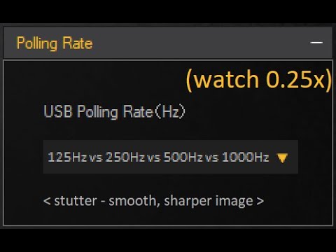 Best Mouse Polling Rate Test 125hz vs 250hz vs 500hz vs 1000hz (Description)