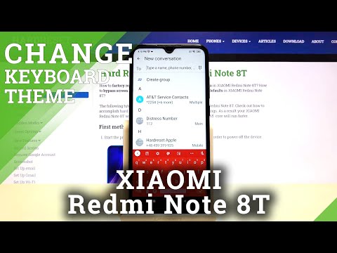 How to Change Keyboard Theme on Xiaomi Redmi Note 8T - Apply Unique Keyboard Background