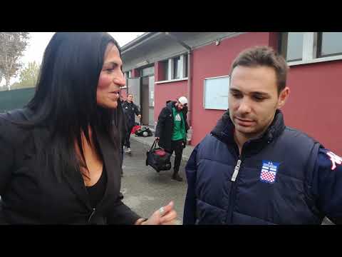 Michele Piccolo nel dopopartita con la Castellanzese